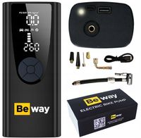 POMPKA ELEKTRYCZNA NAJMOCNIEJSZA 9000 mAh 150psi BEWAY DO ROWERU ROWEROWA
