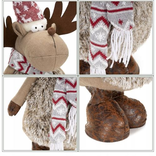 RENIFER ŚWIĄTECZNY STOJĄCY POD CHOINKĘ 73cm OZDOBA DEKORACJA ŚWIĄTECZNA na Arena.pl