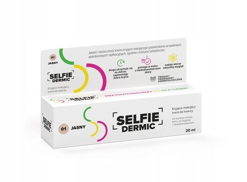 SELFIEDERMIC krem do twarzy kryjąco matujący jasny 20 ml na Arena.pl