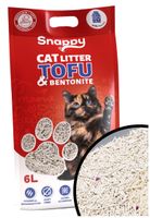 ŻWIREK TOFU z bentonitem zbrylający dla kota mix mleczny 2,5kg SNAPPY