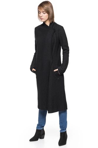 TOM TAILOR CLEAN COAT WITH DRAPED COLLAR CZARNY M na Arena.pl