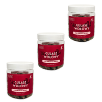 3x liofilizowany gulasz wołowy 70g dla psa i kota | biotyna | żelazo |