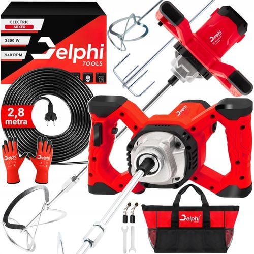 MIESZADŁO DO KLEJU BETONU ZAPRAW FARB ELEKTRYCZNE 2x MIESZALNIK na Arena.pl