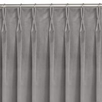Zasłona VILA velvetowa na flexach 135x245 szara wzór 1 Homede