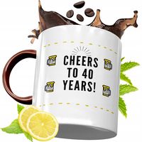 Kubek Bordowy 40 Urodziny Na Urodziny Prezent Z Nadrukiem Ze Zdjęciem