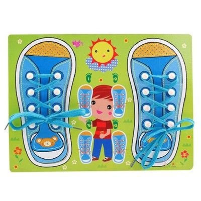 DLA DZIECI PUZZLE BUTÓW  ZABAWA W NAWLEKANIE na Arena.pl