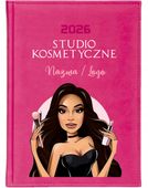 KALENDARZ A4 2026 DZIENNY terminarz z nadrukiem UV STUDIO KOSMETYCZNE