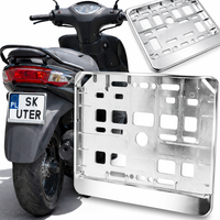 Ramka Pod Tablice Rejestracyjną Skuter Motorower CHROM Ramki rejestracji