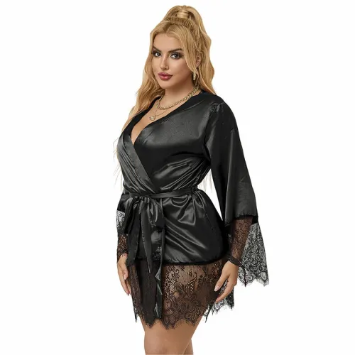 subblime piżama koronkowa z stringami czarna s/m elegancka kolekcja na Arena.pl