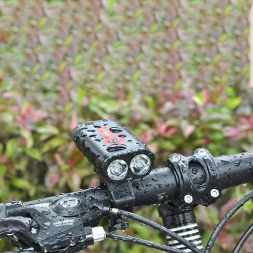 LAMPKA ROWEROWA LED PRZÓD 1800 LUMENÓW MOCNA + TYŁ na Arena.pl