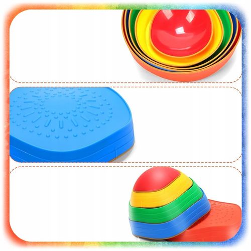 ŚCIEŻKA SENSORYCZNA XL KAMIENIE BALANSUJĄCE DLA DZIECI TRENING RÓWNOWAGI na Arena.pl