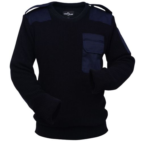 Sweter męski do pracy, granatowy, rozmiar M na Arena.pl