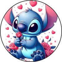 Opłatek na tort Urodziny Lilo Stich Postacie Tekst