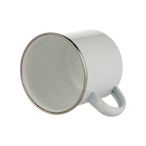 Kubek metalowy 360 ml do sublimacji - biały na Arena.pl