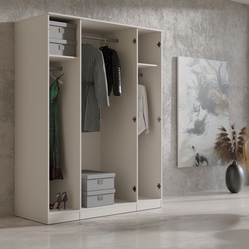 Szafa uchylna z lustrem Monza 4D 160 Kaszmir na Arena.pl