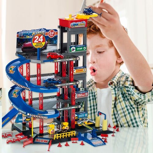 PARKING SAMOCHODOWY GARAŻ ZABAWKA DUŻY WIELOPOZIOMOWY WINDA STACJA MYJNIA na Arena.pl