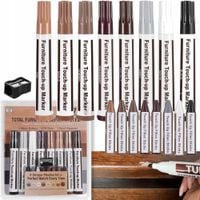 ZESTAW DO NAPRAWY RYS MEBLI DREWNIANYCH MARKARAMI PANELI DRZWI 8 SZT WOSK