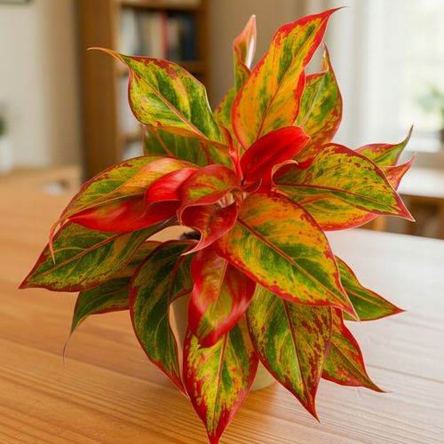 AGLAONEMA Crete FLAMES Red d9cm Niesamowicie wybarwiona PŁOMIENNA na Arena.pl