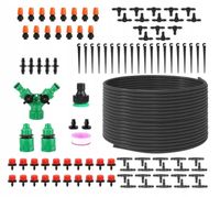 ZESTAW NAWADNIANIA KROPELKOWEGO Roślin SYSTEM AUTOMATYCZNY 103el 20m #007