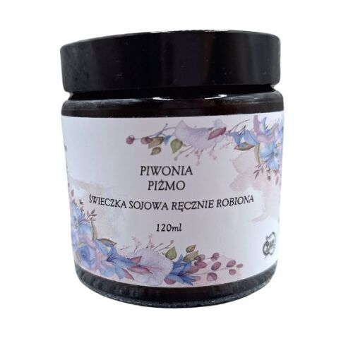 Świeczka Sojowa Handmade Piwonia Piżmo 120 ml zdjęcie 2