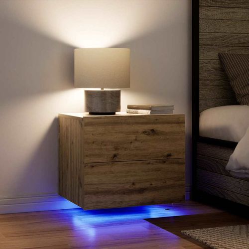 Ścienny stolik nocny with 2 pcs dąb artisan 50 x 39 x 41 cm na Arena.pl