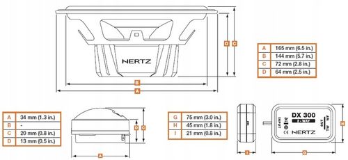 HERTZ DSK165.3 Głośniki 165mm I System Odseparowany + Tweetery + na Arena.pl