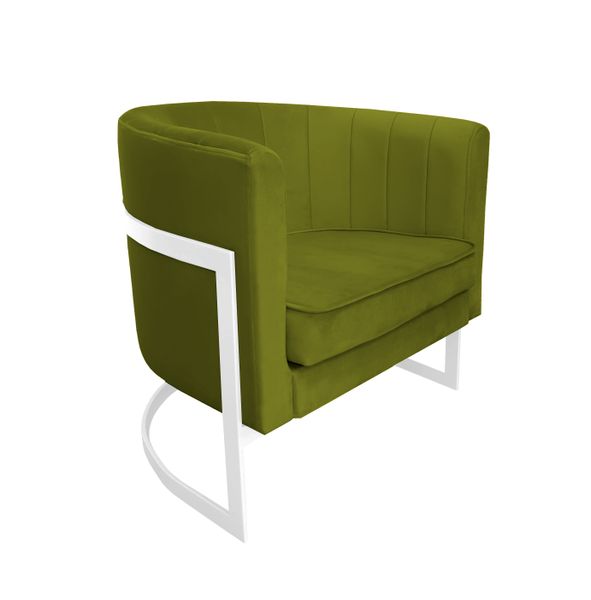 Fotel Glamour podstawa biała BL75 zdjęcie 1