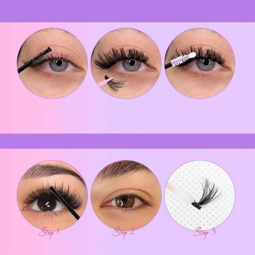 300 SZT SAMODZIELNEGO PRZEDŁUŻANIA RZĘS D CURL CLUSTER IN LASHES PREMIUM na Arena.pl