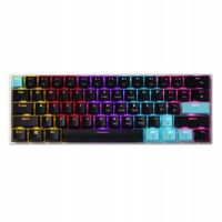 Klawiatura gamingowa mechaniczna dla graczy RGB podświetlana na kabel