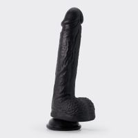 crushious inviktus 8 liquid silicone dildo black