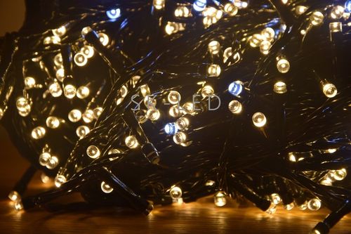 LAMPKI CHOINKOWE 500 LED BIAŁE CIEPŁE FLASH ZEWNĘTRZNE WEWNĘTRZNE na Arena.pl