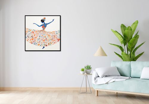 Plakat 80x80cm Wirująca Balerina na Arena.pl