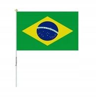MINI FLAGI BRAZYLII 14x21cm 3 szt.