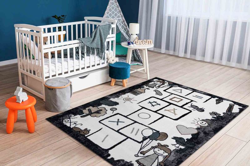 RUG/LU/BEO/HOP/BLACK/80x150 zdjęcie 2