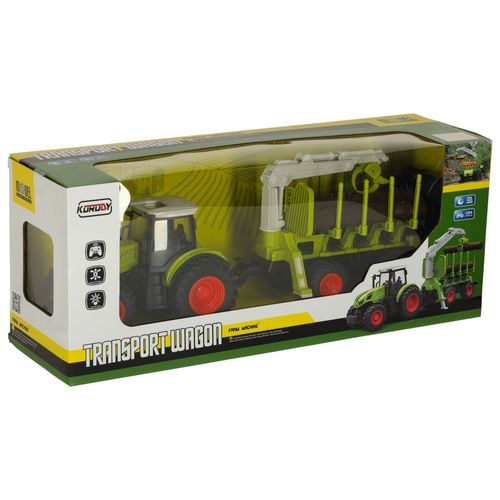 Traktor RC Zdalnie Sterowany Ciągnik Rolniczy z Przyczepą Pilot Farma 2,4G na Arena.pl