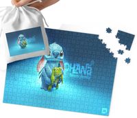 PUZZLE - LILO I STICH WZORY Z BAJEK I GIER DLA DZIECI 96EL + WORECZEK