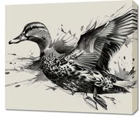 Obraz 70x60cm Gracja Kaczki w Locie