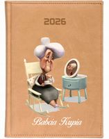 KALENDARZ A5 2026 DZIENNY planer Z NADRUKIEM dla babci z imieniem napisem