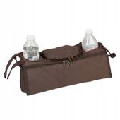 Uchwyt ORGANIZER do WÓZKA DZIECIĘCEGO Butelki TORBA Podwójny SZEROKI