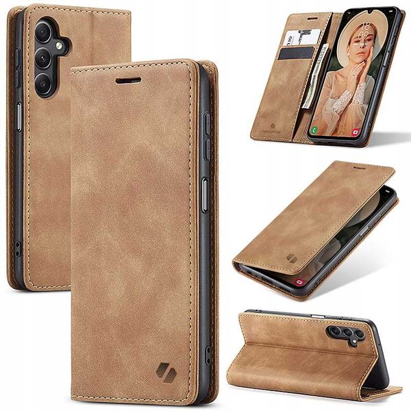 Spacecase Wallet Galaxy A55 5G Light Brown zdjęcie 4
