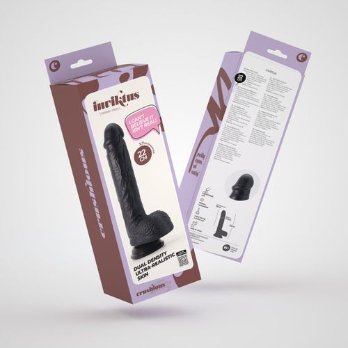 Crushious Inviktus 8 Liquid Silicone Dildo Black na Arena.pl