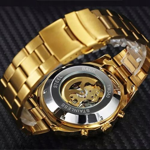 ZEGAREK MECHANICZNY MĘSKI AUTOMATYCZNY STALOWY LUKSUSOWY WINNER + na Arena.pl