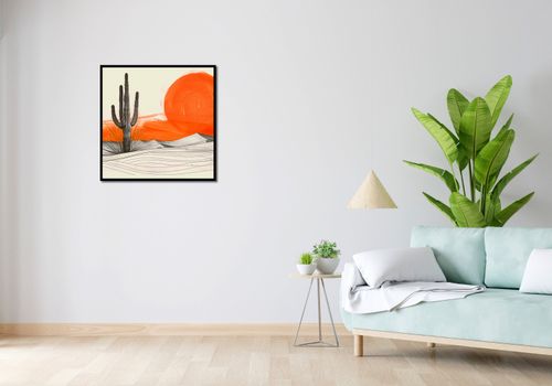Plakat 70x70cm Kaktus Saguaro na Arena.pl
