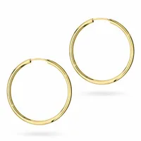 ZŁOTE KOLCZYKI KÓŁKA 25mm pr. 585 KOŁO RING 14k