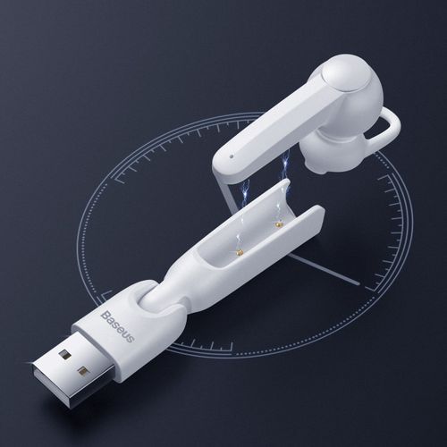 Słuchawka Bluetooth 5.0 Baseus A05, Usb (Biała) na Arena.pl
