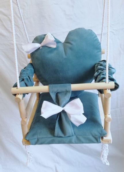 HUŚTAWKA 3w1 DZIECI królik TURKUS dom ogród pokój zdjęcie 6