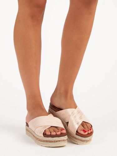 PUDROWE KLAPKI ESPADRYLE Rozmiar - 39 na Arena.pl