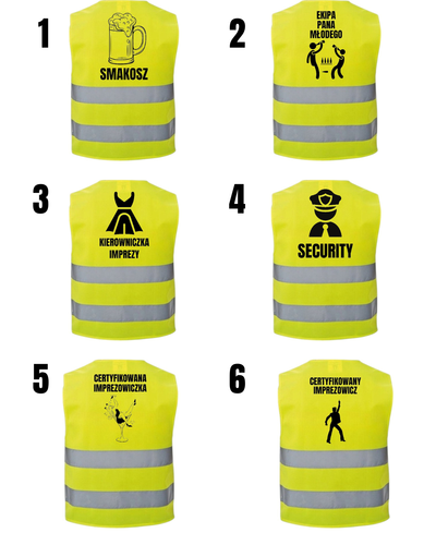 KAMIZELKA ODBLASKOWA IMPREZOWA PREMIUM NA IMPREZĘ WIECZÓR KAWALERSKI na Arena.pl