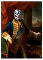 Plakat cyfrowy do wydruku luchador maska