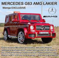 MERCEDES G63 AMG DWA SILNIKI, OTWIERA DRZWI, MOCNY MIĘKKIE KOŁA, LAKIER/HL168